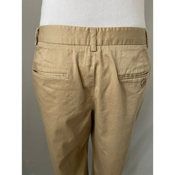 Grace Elements Petite Khaki Roll Bottom Capri Pants - Picture 9 of 11